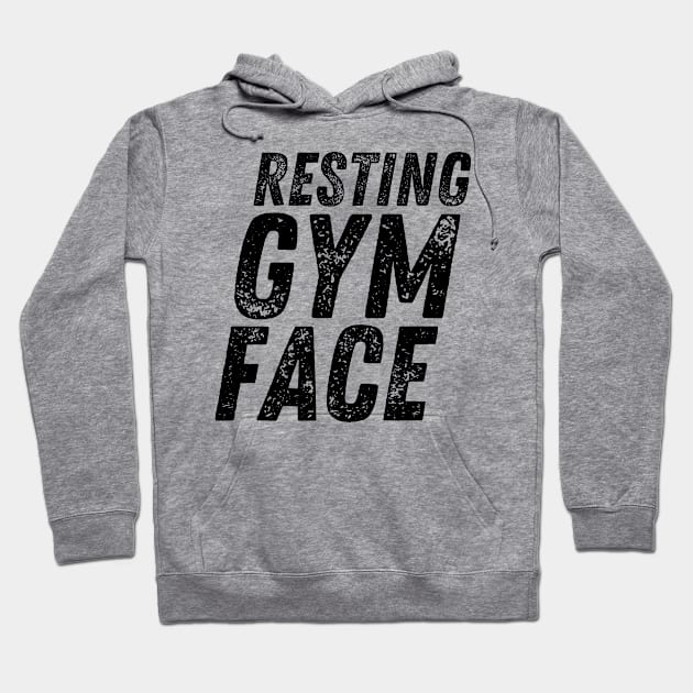 Resting Gym Face Hoodie by CoubaCarla